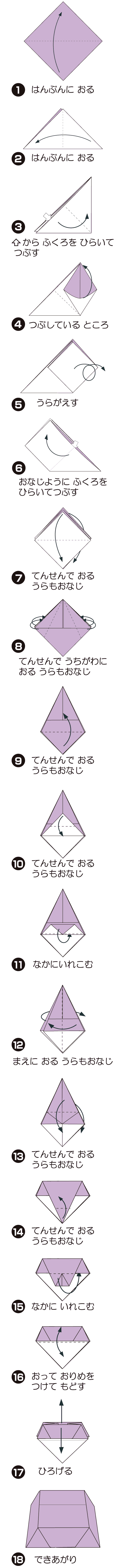How to fold 《伝承》菓子箱, step 1