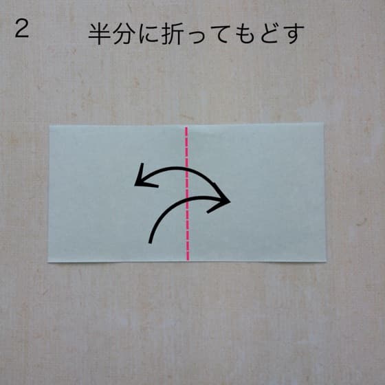 How to fold 正菱形の飾り, step 2