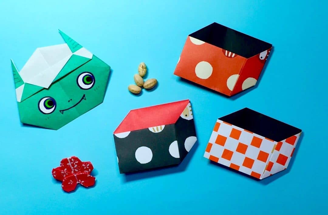 ます(平面) origami by Oriya小町
