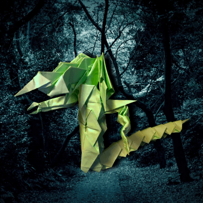作品No.361「夜刀神」 23枚 origami by りょうすけ@組み立て折神工房Assembly Origami Workshop