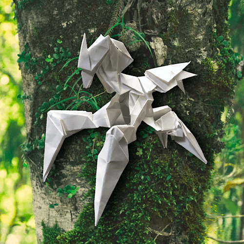 「白蟻のカタストル」 15枚 origami by りょうすけ@組み立て折神工房Assembly Origami Workshop