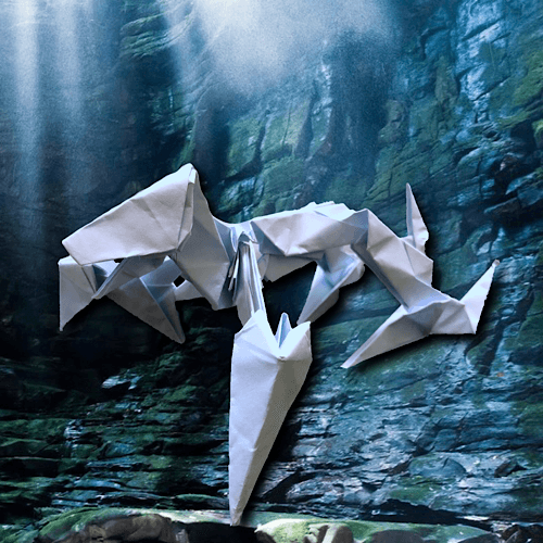 「アンスローター」 12枚 origami by りょうすけ@組み立て折神工房Assembly Origami Workshop