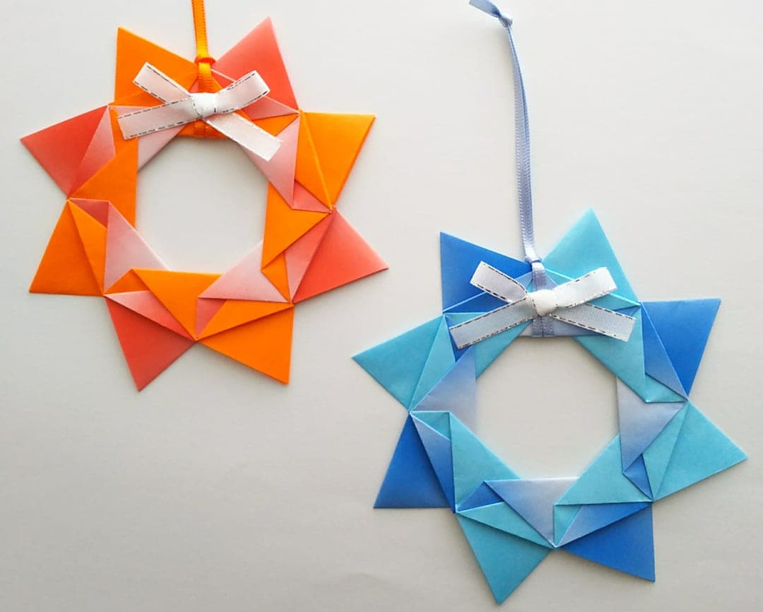 星形リース origami by ダイちゃん hiroko_daichan