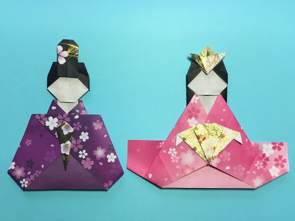 Oriya小町さんによる本物みたいなおひなさまの折り紙