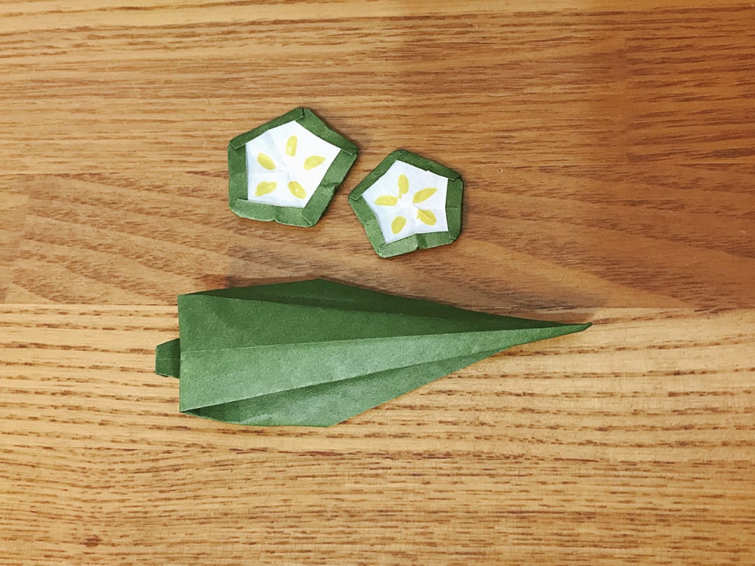 オクラ 輪切りも オリカタ