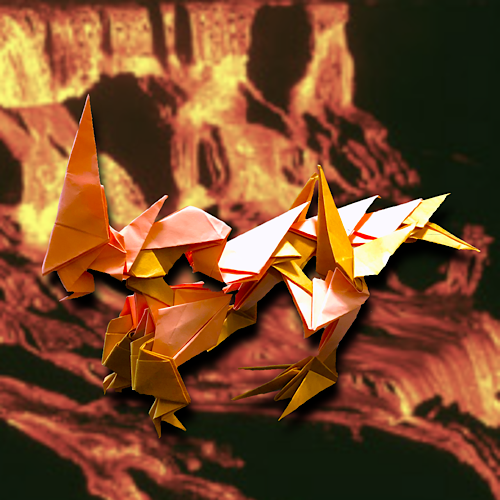 りょうすけ@組み立て折神工房Assembly Origami Workshopさんによる「クリザイン」 19枚の折り紙