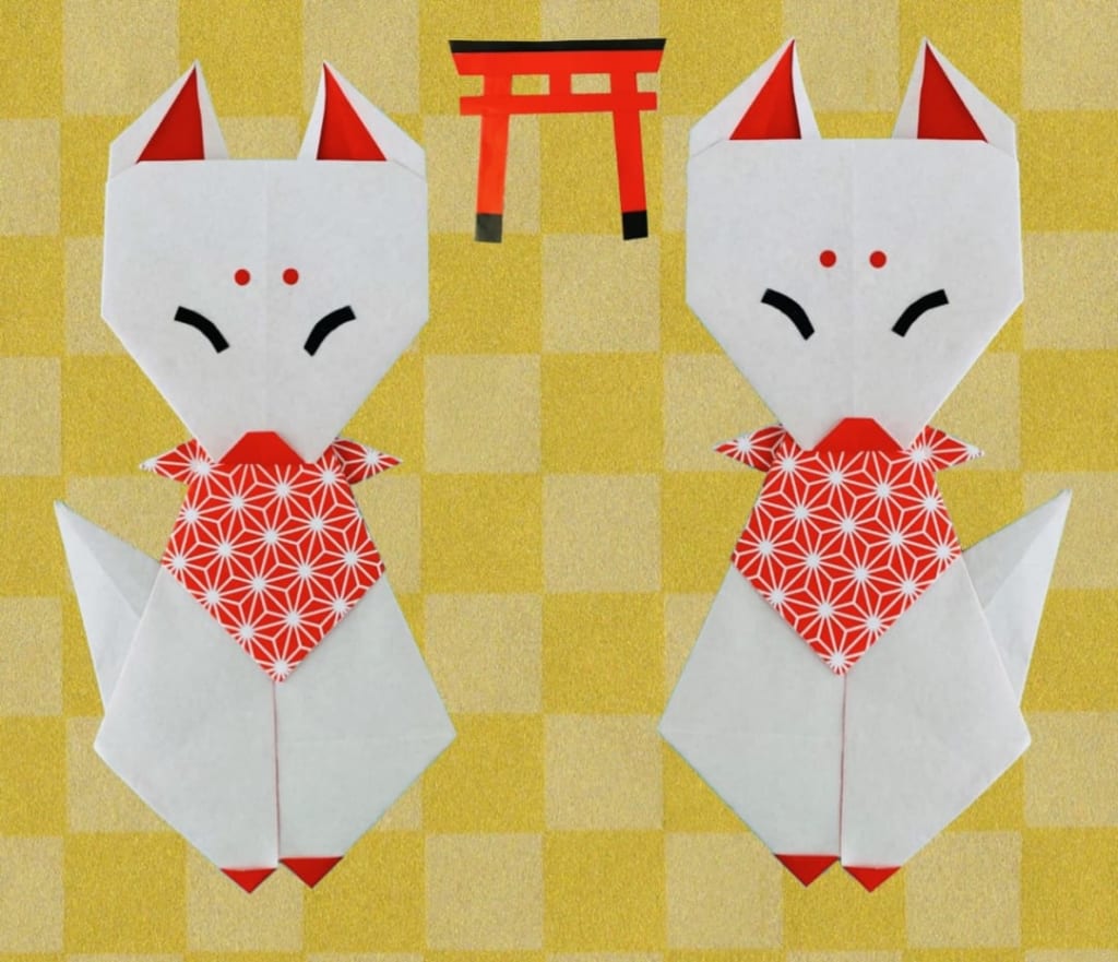 カミキィさんによる狛狐の折り紙