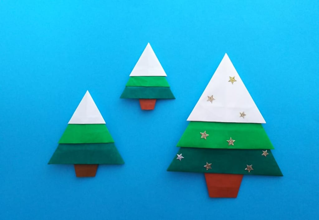 ダイちゃん hiroko_daichanさんによるクリスマスツリーの折り紙