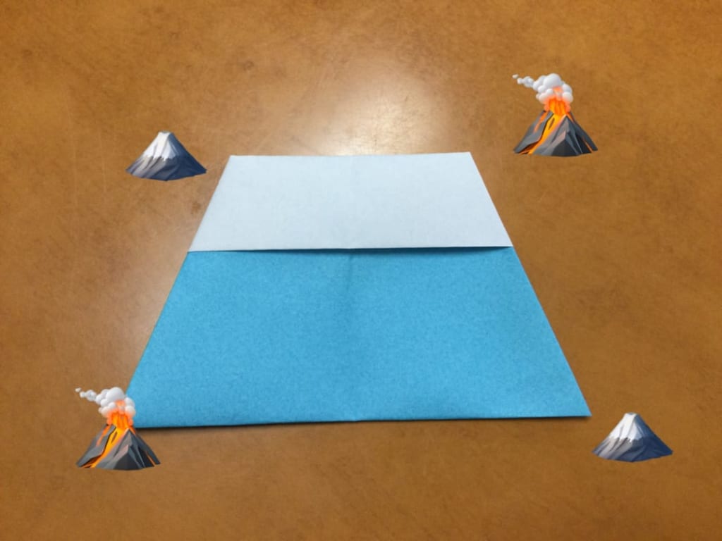 るいさんによる富士山の折り紙