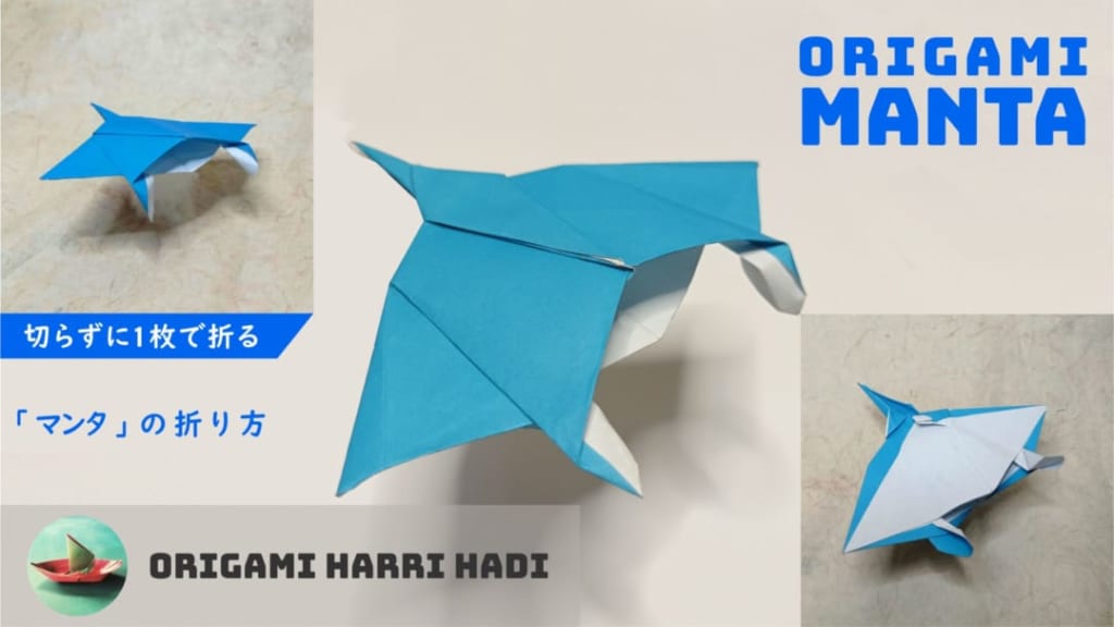 ハディさんによるマンタ（manta）の折り紙