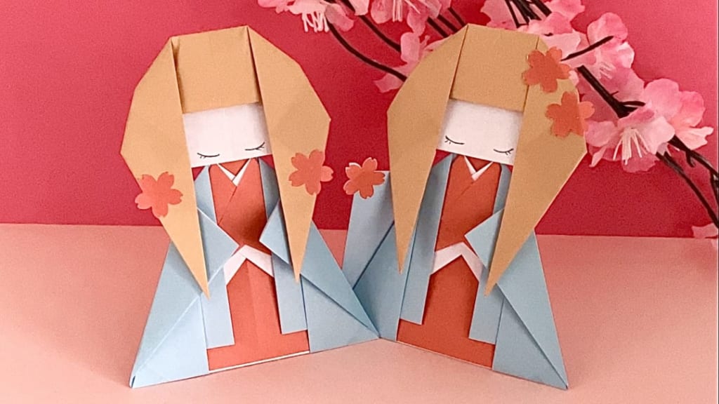 Oriya小町さんによる桜姫の折り紙